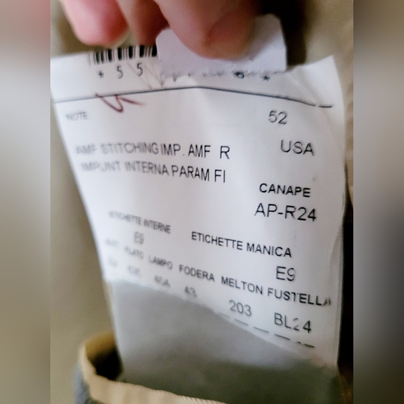 Trussini Luxe 100% Wool Men's Sport Coat/Blazer Light Gray Plaid EU52/US L - Picture 15 of 16